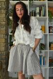 Nonni Gingham City Short Mocha